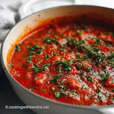 Recette Sauce Tomate Maison Pour P&acirc;tes Fiche recette