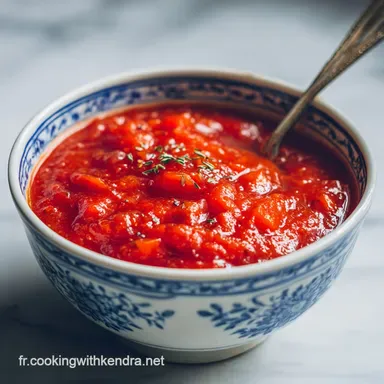 Recette Sauce Tomate Maison Pour P&acirc;tes
