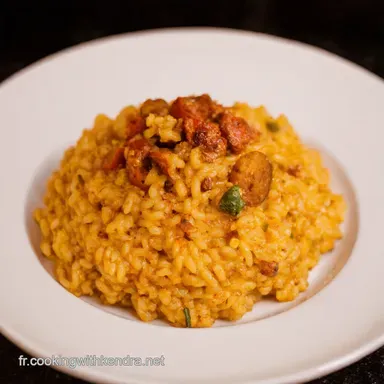 Risotto au Chorizo Enflamm&eacute; Ma Recette Facile et Go&ucirc;tue Fiche recette