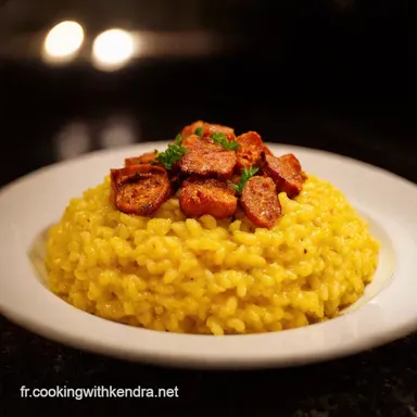 Risotto Cr&eacute;meux au Chorizo Mon Festin Grill&eacute; Fiche recette
