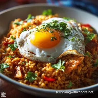 Riz aux &oelig;ufs : Recette facile et rapide (18 min) de chef Fiche recette