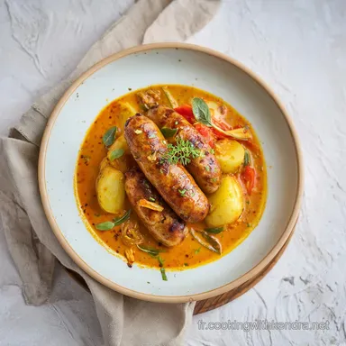 Rougail Saucisses R&eacute;unionnais: 50 Min Fiche recette