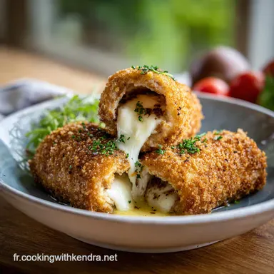 Roul&eacute;s De Poulet: Cro&ucirc;te Craquante et C&oelig;ur Fondant (4 pers) Fiche recette