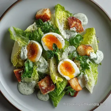 Salade C&eacute;sar : La Recette Authentique avec Vraie Sauce Maison