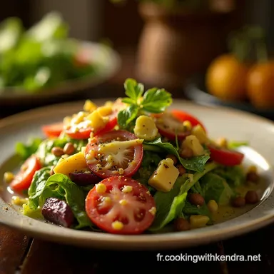 La Meilleure Recette de Salade C&eacute;sar Classique Vinaigrette Maison Fiche recette