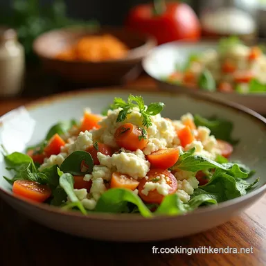 Salade C&eacute;sar L&eacute;g&egrave;re au Fromage Blanc Ma Recette Facile Fiche recette
