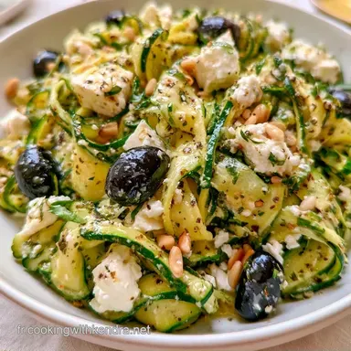 Salade Courgettes Feta Menthe en 15 Min Fiche recette