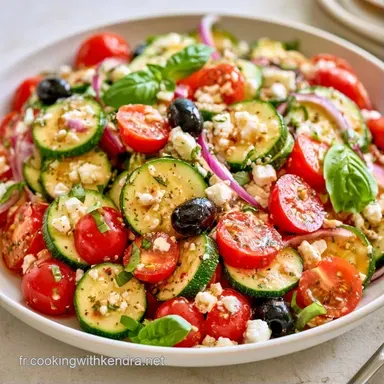 Salade Courgettes Tomates Facile 10 min Fiche recette