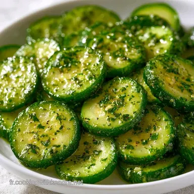 Salade De Courgettes Cuites Froides (4p) Fiche recette