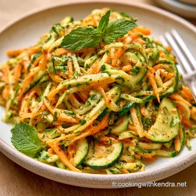 Salade De Courgettes R&acirc;p&eacute;es en 20 Min Fiche recette