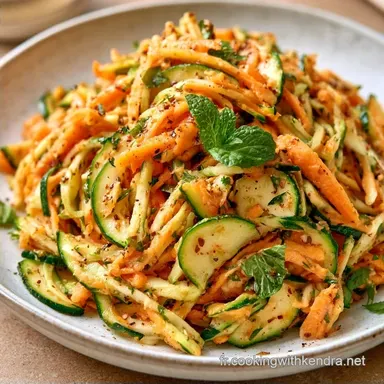 Salade De Courgettes R&acirc;p&eacute;es en 20 Min
