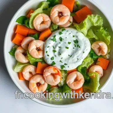 Salade de Crevettes au Tzatziki : Un Avant-Go&ucirc;t de l'&Eacute;t&eacute; ! Fiche recette