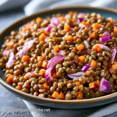 Salade De Lentilles L&eacute;g&egrave;re pour 4 Fiche recette