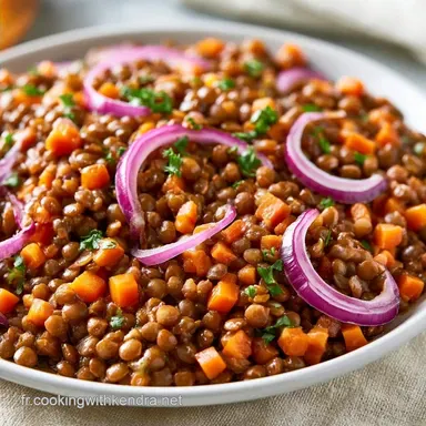Salade De Lentilles L&eacute;g&egrave;re pour 4