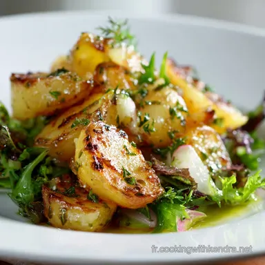 Salade de Pommes de Terre Recette Ti&egrave;de Lyonnaise Vinaigrette de Chef