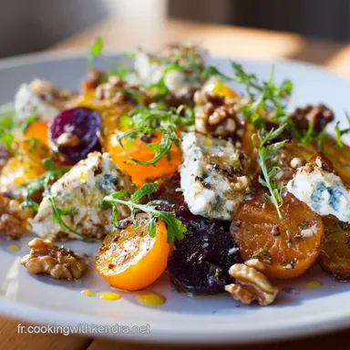 Salade de r&eacute;colte dautomne la recette ultime r&ocirc;tie au ch&egrave;vre frais Fiche recette