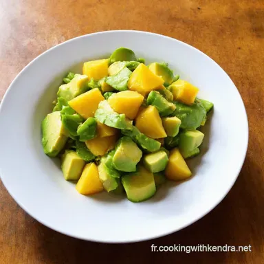 Salade de Mangue et Avocat Facile Mon Secret Exotique Fiche recette