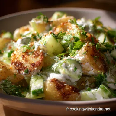 Salade de pommes de terre concombre et yaourt citr Fra&icirc;che et l&eacute;g&egrave;re