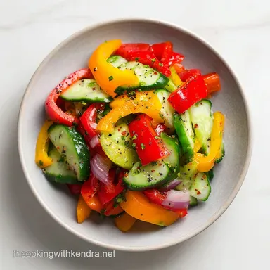 Salade Poivrons Concombres : Une Symphonie Estivale en 20 Minutes Fiche recette