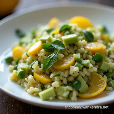 Salade Compos&eacute;e Riz et Avocat La Riviera Verte Facile et Saine