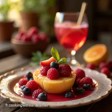 Sangria P&ecirc;che Fraise Cerise Mon Secret d&Eacute;t&eacute; Fruit&eacute; Fiche recette