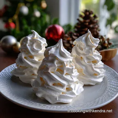 Sapins de Nol en Meringue Recette : Meringue Facile de No&euml;l Fiche recette