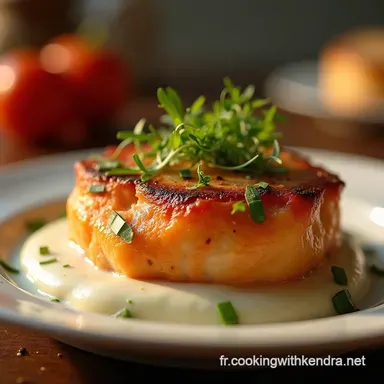 Saumon &agrave; la Sauce Cr&egrave;me et Ciboule Recette Rapide et &Eacute;l&eacute;gante Fiche recette