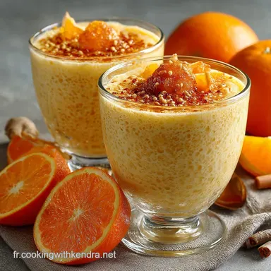 Smoothie &agrave; lOrange Vanille et Gingembre Petit D&eacute;jeuner Express Fiche recette