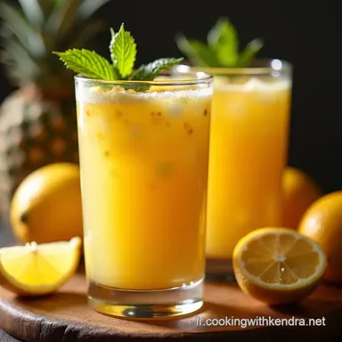 Punch Tropical Ananas Limonade Un Air de Vacances Fiche recette