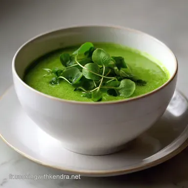 Soupe de Cresson &agrave; la Pomme de Terre pour 4 Fiche recette