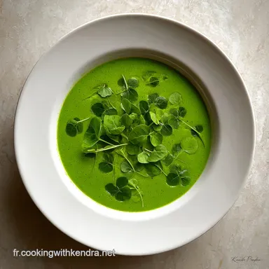 Soupe de Cresson &agrave; la Pomme de Terre pour 4