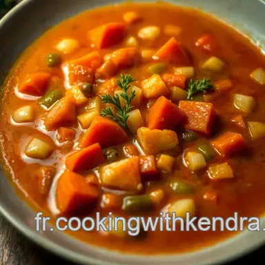 Soupe de L&eacute;gumes Riche et R&eacute;confortante : Le Secret d'un Plat Facile Fiche recette