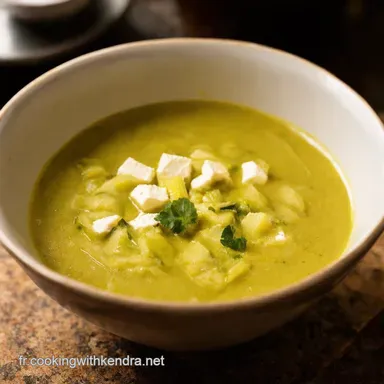 Soupe Froide Courgette Feta Mon Secret Fra&icirc;cheur Fiche recette