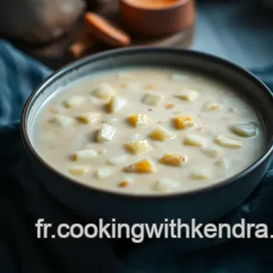 Soupe Patate Douce Cr&eacute;meuse au Lait de Coco : Un R&eacute;confort Savoureux Fiche recette