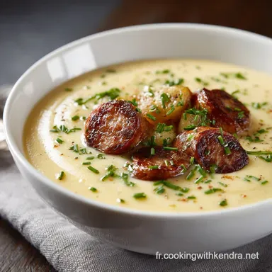Soupe aux pommes de terre et saucisses Velout&eacute; r&eacute;confortant et cr&eacute;meux Fiche recette