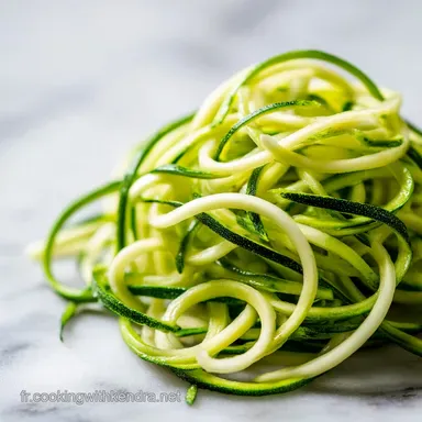 Spaghetti aux Courgettes : Recette Cr&eacute;meuse pour 4 Servings