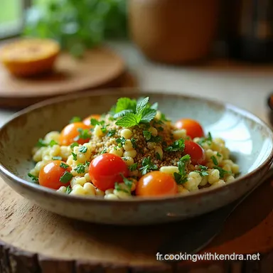 Le Taboul&eacute; Frais au Concombre et &agrave; la Menthe Recette Express Fiche recette