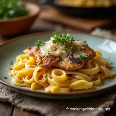 Tagliatelles Poulet Cr&egrave;me Champignons Le Cr&eacute;meux de For&ecirc;t Parfait Fiche recette