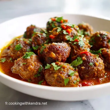 Tajine De Boulettes De Viande Marocaines Pour 4 Servings Fiche recette
