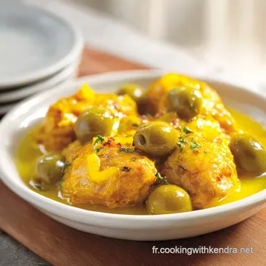 Tajine Poulet Citron Olives pour 4 Fiche recette