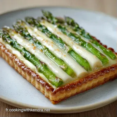 Tarte Asperges Ch&egrave;vre en 50 Minutes Fiche recette