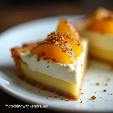 Tarte au Mascarpone et &agrave; la P&ecirc;che Un Go&ucirc;t d&Eacute;t&eacute;