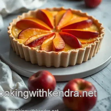 Delicieuse tarte au nectarine &eacute;pic&eacute;e : un dessert d'&eacute;t&eacute; inoubliable Fiche recette