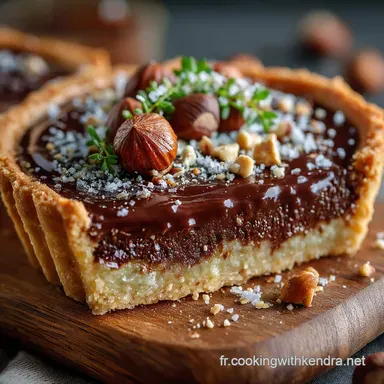 Tarte au Nutella avec Cro&ucirc;te Noisettes Grill&eacute;es Recette Facile