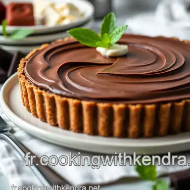 Tarte Pralin&eacute;e Chocolat: La Gourmandise &agrave; la Fran&ccedil;aise! Fiche recette