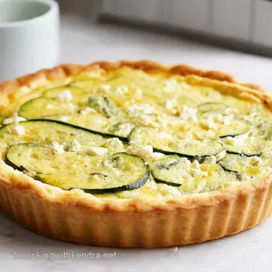 Tarte Courgette Feta Facile et Rapide Un D&eacute;lice Ensoleill&eacute; Fiche recette