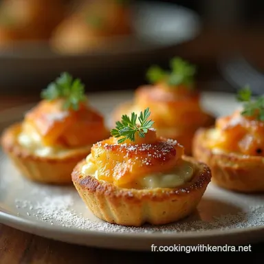 Tartelettes de Fromage Cottage Riches en Prot&eacute;ines P&acirc;te Fine et Garniture Herbac&eacute;e Fiche recette