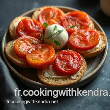 Blinis Tomate-Mozza Minute : L'Ap&eacute;ro Soleil Facile ! Fiche recette