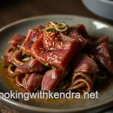 Tataki de B&oelig;uf : Une &Eacute;vasion Croustillante de Saveurs Fiche recette