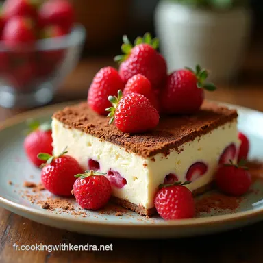 Tiramisu aux Fraises Irr&eacute;sistible Le Dessert Estival Parfait Fiche recette